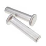 Plain Finish Aluminum Flat Head Rivets Solid Grade 6061 Fastener
