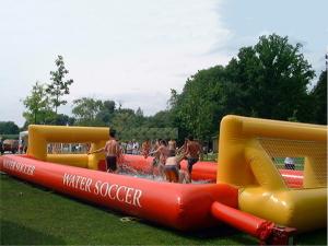 Wholesale Adult Hot Welding Inflatable Soap Soccer Field / Interactive Inflatable Water Games from china suppliers
