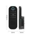 Wireless Smart Fingerprint Door Lock Surface Mounted Rim Door Lock