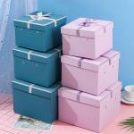 Fashionable Custom Logo Packaging Boxes with Ribbon Bow-Tie and Paper Carton
