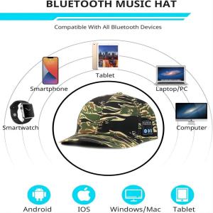 Wholesale Wireless bluetooth speaker hat, Washable+ adjustable with HIFI sound for baseball sport, Ice-skating etc outdoor sport from china suppliers
