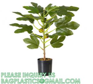 China Real Touch 120cm Artificial Tree Bonsai Plant Fig Tree Ficus Carica Decorative Tree Artificial Plant Home Decor on sale