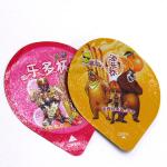 Blue Red Precut Heat Seal Foil Lids 22mm To 144mm For Glass Contanier
