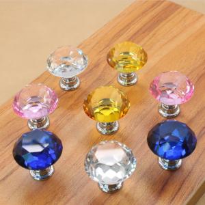 Wholesale Crystal Door Knobs Cabinet Pulls Drawer Furniture Handles Hardware from china suppliers