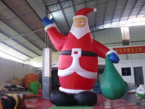 China PVC Tarpaulin Inflatable Advertising Products , Inflatable Santa Claus  For Shopping Mall Xmas Decoration on sale