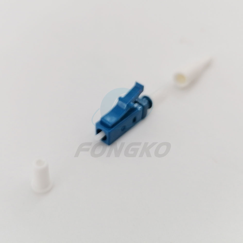 Hot Sale LC/UPC Fiber Optical Connector parts Single Mode Simplex 0.9mm Fiber Optic Connector