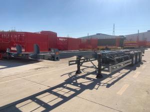 Wholesale 1840mm Tread 12 Tire Number Container Chassis Semi-Trailer For Container Delivery from china suppliers