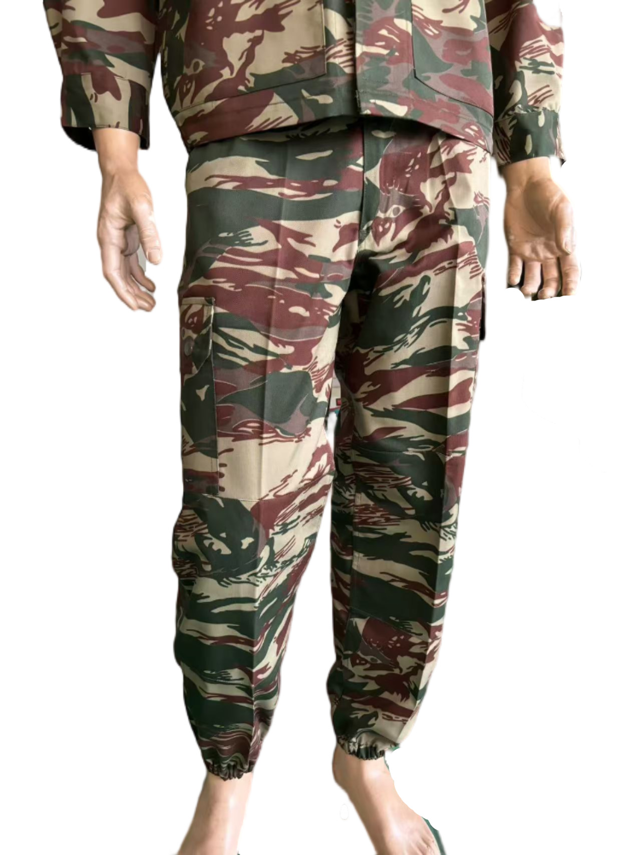 Ripstop / Twill Fabric French Military Uniform In Lizard Camo F2 Style