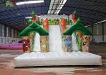 Forest Theme Inflatable Dry Slide Green Tree Kids Playground For Commercial