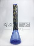 Mushroom Decal Glass Beaker Water Pipe W Ice Catcher 14inch 18mm Bowl