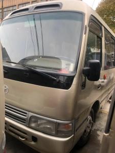 China Original TOYOTA Diesel engine school bus Used Toyota Coaster Buses leather seats 23-30Seats  Optional Color on sale