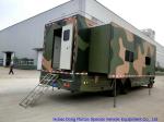Camouflage Mobile Workshop Truck , Isuzu FVZ Outdoor Caravan With Sleep Bed