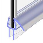 Waterproof Clear Plastic PVC Glass Shower Door Seal Weather Strip Moulding