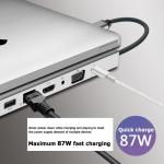 15cm Cable 3.5mm Audio 4K 30Hz HDMI 87W PD USB C Hub