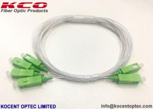 Wholesale Blockless 2x4 Fiber Optic Splitter SC/APC Green Connector 0.9mm 2.0m Low IL from china suppliers