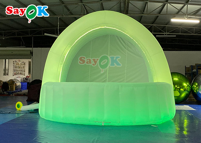 Oxford Cloth Inflatable Bar Tent 3.5x3.5x3m Customized Logo