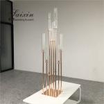 ZT-323B wholesale tall black metal 10 arms candlestick for wedding table