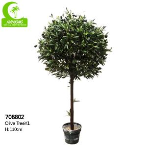 China Anti Aging 110cm High Artificial Foliage Tree , Olive Tree Faux Plant Realistic on sale