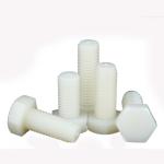 M6-170mm Nylon Screw Length Nylon Hex Bolt White Hexagon Head Insulated Plastic
