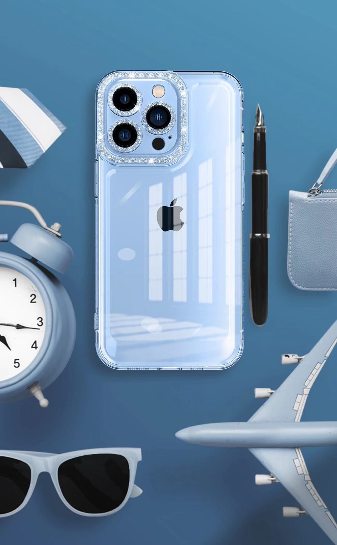 14 Mini Clear Cell Phone Cases for iPhone 14 Pro Max TPU Support Wireless Charge