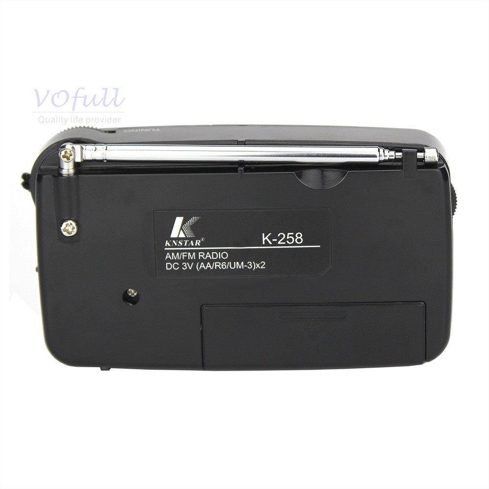 AUX Input FM Radio With AM/FM Black/Grey Colour USB Port And TF Card