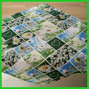 Wholesale Printed patched work designs table cloths made of 100% polyester fabrics of 180gsm from china suppliers