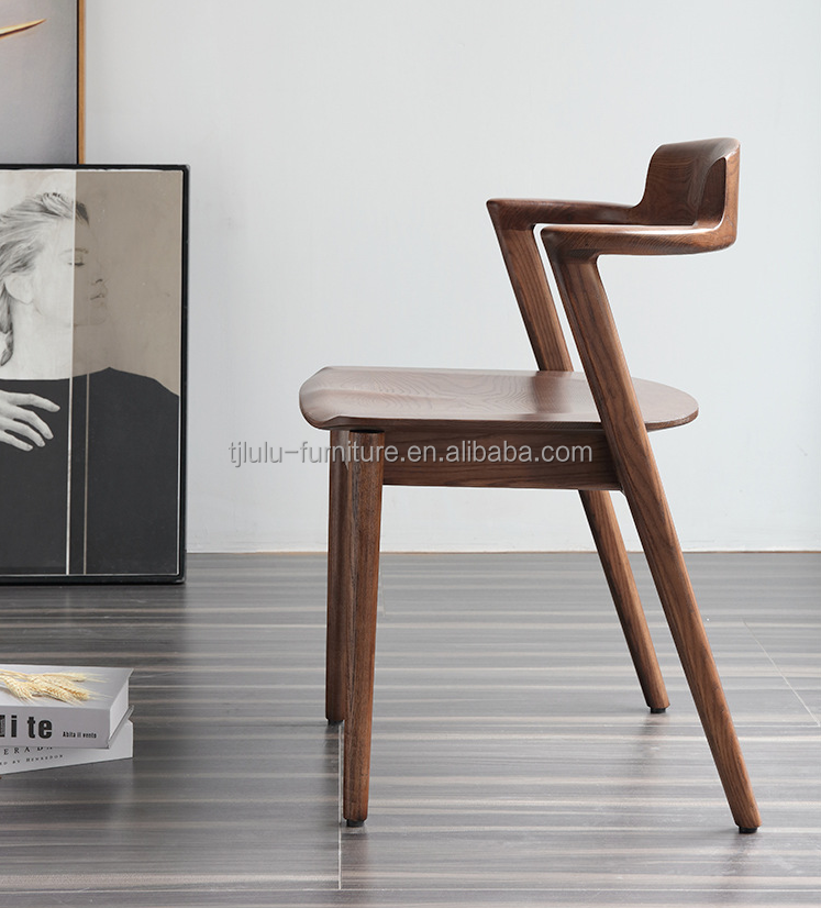 Wood Chair Wooden Dining Room Restaurant Modern Design