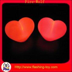 Customized 3 led light red heart shaped Hot Valentine Gifts HL-C3314