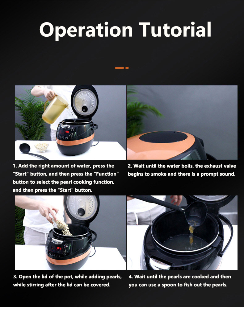 Commercial Electric Tapioca Pearl Balls Cooker for Tapioca/Jelly/Pudding/Sago/Taro/Beans