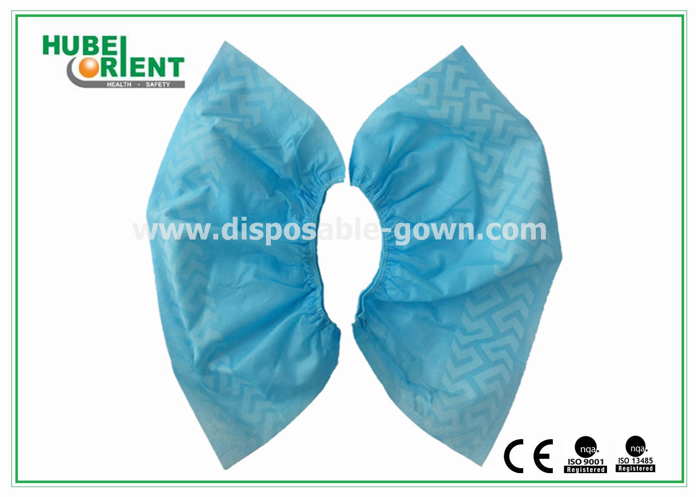 PP Non-Slip Disposable Boot Covers With 35gsm , Nonwoven Protective Shoe Covers