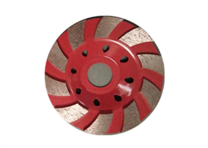 Blue Red 4'' Diamond Cup Wheel Wide-segmented Cup Wheel for Granite