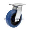 Buy cheap 6 Inch Heavy Duty Swivel Casters , Blue Super Elastic Rubber Wheels from wholesalers