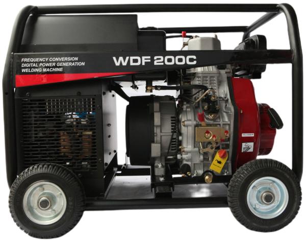 Portable 200A Diesel Engine Driven Welder (MMA, TIG, Cellulose down welding )