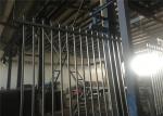 1800mm height x 2450mm crimped spear Hercules fence panels upright 25mm x 25mm x