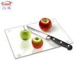 Customized Logo Acceptable Tempered Glass Vegetable Cutting Board for Home and
