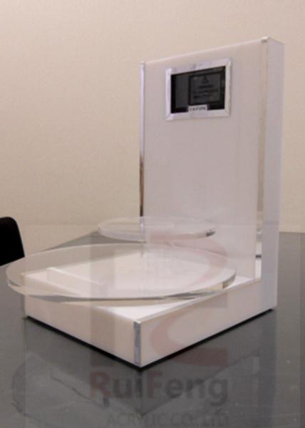 Customized Acrylic Cosmetic Display Stand, Custom Makeup Products Display