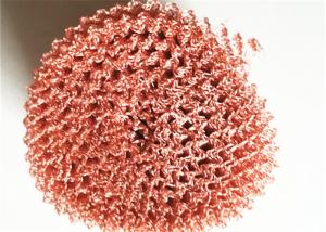Wholesale Customized Knitted Stainless Steel Mesh , Wire Rope Netting Pure Red Copper Material from china suppliers
