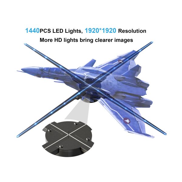 Led Projector Holographic Advertising Playing Equipment Machine With 16g Memory Card 3d Hologram Fans Wifi