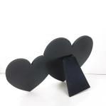 Double Heart Dye Sublimation Blanks Custom Photo Panel Frame