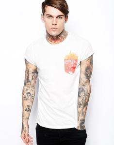 China Custom top tee white t-shirts with front pocket t shirt wholesale china on sale
