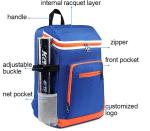 Multifunction Leisure Backpacks , Badminton Racket Bag With Shoe Compartment