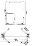 Lifting Height 1800mm Car Vehicle Lift Optional Color Voltage CE Certificated