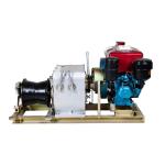 5T Diesel Belt Winch 5000kgs Heavy Duty Cable Winch Hand Crank