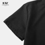 Stand Collar Cotton Linen Short Sleeve Shirts For Men Classic and Timeless