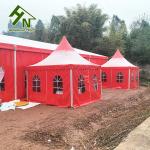 Aluminum Alloy Frame Party Pagoda Event Tent 13 x 13ft Red Color
