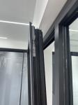 Open Degree Curved Aluminum Windows White / Black Up To 12mm Glass Fiberglass