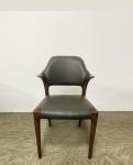 Restaurant Solid Wood Dining Chair Creative Soft Backrests Cow Corner Shape