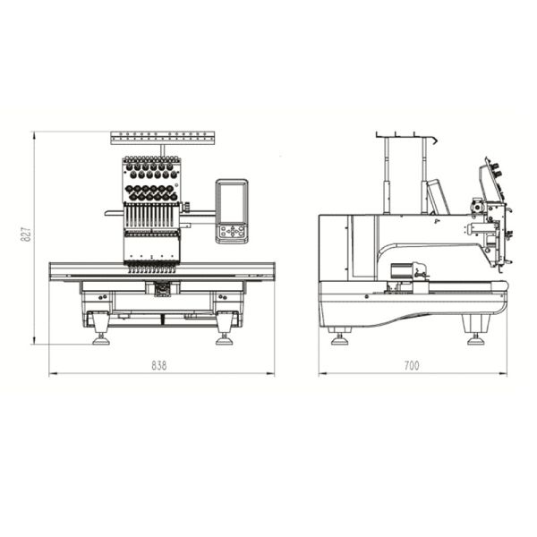 Hot Sale Wonyo Single Head Computerized Jacket Embroidery Machine on Fabrics and Finished Caps