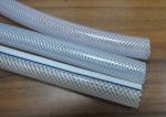 FDA Food Grade PVC Braided Hose / Transparent Fiber Reinforced Braided Net Pipe