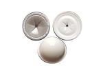 Metal Self Locking Domed Caps , White Black Color Dome Cap Washer Cover Weld Pin